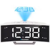 Blaupunkt CRP7WH radio med projektor klokkeradio LCD radio vekkerklokke