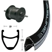 Exal Rodi Airline 1 Dynamo Shimano Dh3n31 Forhjul