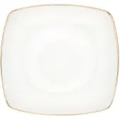 Lumarko porselen middagstallerkener MariaPaula Moderna Gold, hvite, 25 x 25 cm
