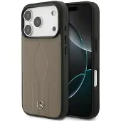 Mercedes The Move MagSafe-etui i lær for iPhone 17 Pro Max - Beige