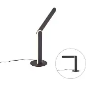 QAZQA Design bordlampe svart inkl. LED 3-trinns dimbar - Gate