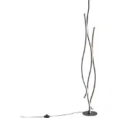 QAZQA Design gulvlampe svart inkl. LED dimbar - Ying