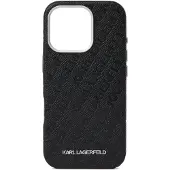 Karl Lagerfeld FW «Stamped Karl» MagSafe-etui til iPhone 16 Pro – svart