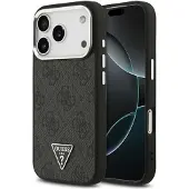GUESS 4G MagSafe-etui med trekantlogo for iPhone 17 Pro - svart