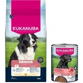 Eukanuba Premium Nutrition Senior Medium Breed Kylling - Sparepakke: 2 x 15 kg