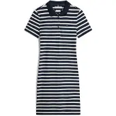 Tommy Hilfiger 1985 Slim Pique Kort Ermet Kort Kjole