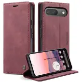 CASEME Google Pixel 10/10 Pro 013 Series Lommebok-deksel - Vinrød