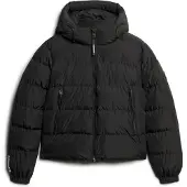 Superdry for woman. W5011721A Puffer Sport Jacket black (XL), Casual, Recycled Polister, Sustainable