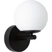 Paulmann Gove LED-vegglampe IP44, svart/hvit, varmhvit