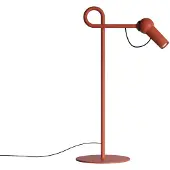 Kdln LED-bordlampe Bird, rød, 48 cm, metall, dimbar