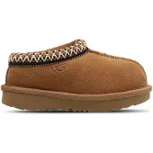 Ugg unisex for kids. 1019066T Tasman II brown leather slippers (38), Flat, Suede, None, Homewear, children's fashion
