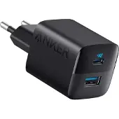 Anker 323 Charger 33W 1x USB-A 1x USB-C Power Adapter - Black