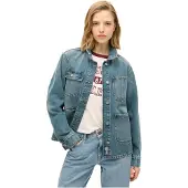 Superdry Embroidered Denim Chore Jakke