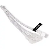 Alphacool Y-splitter 4-pins til 3x 4-pinners PWM 15cm - hvit