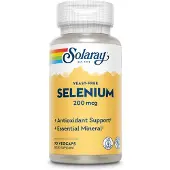 Solaray Selen 200 Mcg Gjærfri 90 Enheter
