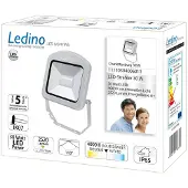 Ledino Charlottenburg utendørs LED-spot sølv 30W 4 000 K