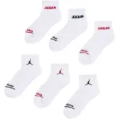Jordan Ankelsokker - 6-pack - Legend Polstret Ankel - Hvit - - 37/40 - Sokker