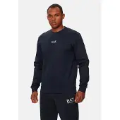 EA7 for man. 8NPM34_PJVTZ Pj navy sweatshirt (M), Casual, Cotton