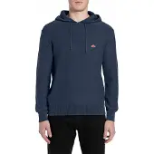 Replay for man. UK4865.000.G21280G Blue cotton knitted hooded sweatshirt with hood (M), Casual