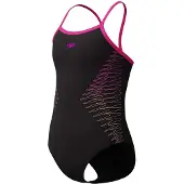 Speedo Plastisol Placement Thinstrap Muscleback Badetøy