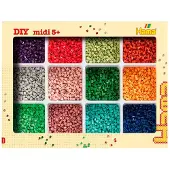 Hama Midi Perlesett m. Oppbevaring - 9600 stk. - - OneSize - Perler