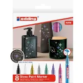 Edding 751 Gloss Maling Marker 8stk 1-2mm