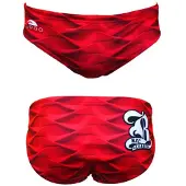 Turbo Red Waves Badetrusser