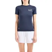 Emporio Armani for woman. 8NTT70_TJEMZ Navy sport shirt (XL), Casual, Multisport, Polyamide, Short sleeve