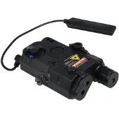 Element Airsoft Ampeq With Red Laser And Flashlight Taktisk Lommelykt