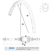 Mavic Aksium Elite Ust Disc 650b Venstre Eiker 12 Enheter