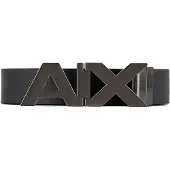 Armani Exchange for man. 951058CC50543120 Leather belt black, navy (28), Casual, Classic