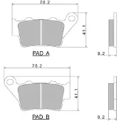 Nissin A0660 2p-275ns 225106044 Bremseklosser