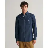 Gant for man. 3000400 Shirt Regular Fit navy (4XL), Casual, Cotton, Classic, Long sleeve