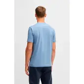 BOSS for man. 50530990 Tape Logo T-shirt blue (3XL), Casual, Cotton, Short sleeve