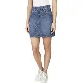 Pepe Jeans for woman. PL90112444F0 Mini Skirt Rise blue (M), Casual, Cotton, Denim