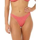 Rip Curl Shell Cove High Leg Cheeky Bikinitruse rød