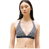 Tommy Hilfiger for woman. UW0UW05945 Original padded navy bikini top (L), Beachwear, Nylon