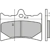 RMS Beauty Aprilia Rs 125 225100533 Sintrede Bremseklosser