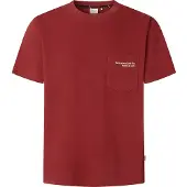 Pepe Jeans for man. PM5010165 Somer T-shirt maroon (XS), Casual, Cotton, Short sleeve