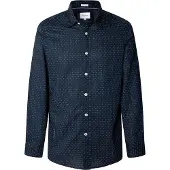 Pepe Jeans for man. PM3090837 Craig navy shirt (L), Casual, Cotton, Long sleeve