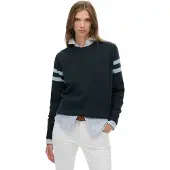 Superdry Relaxed Stripe Knitted Genser