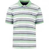 FYNCH-HATTON 2-tone Multicoloured Stripe Kortermet Poloskjorte