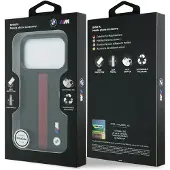 BMW M Perforert MagSafe-etui med stripe og logo for iPhone 17 Pro - rød