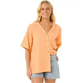 Rip Curl Cala Vadella Textured Kortarmet Skjorte