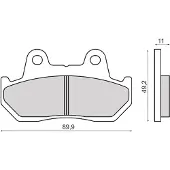 RMS Beauty Honda Cb 125cc 225103583 Sintrede Bremseklosser
