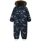 Name it Vinterdress - Noos - NmmSnø10 - Dark Sapphire/Dino JORDE - - 8 år (128) - Vinterdress
