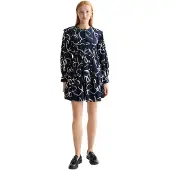 Scotch & Soda Scallop Trim Langarmet Kort Kjole