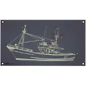 PROS Navigasjonslys Fiskeinnhegning Silhuett