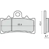 RMS Beauty Ktm Duke 125cc 225103313 Sintrede Bremseklosser
