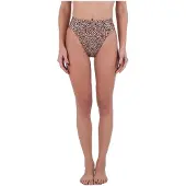 Hurley Max Leopard Moderate Tab Side Bikini Bunn